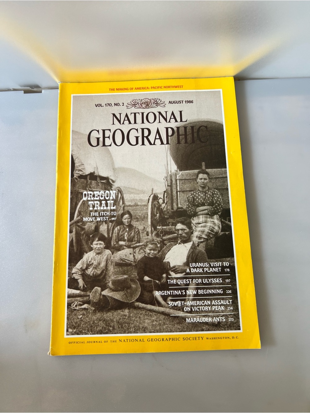 August 1986 issue of National Geographic